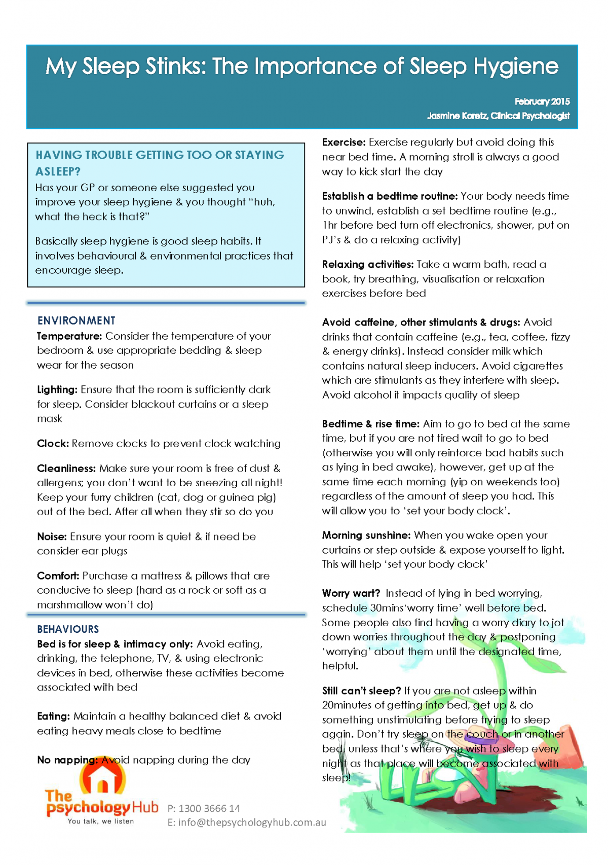 My Sleep Stinks The Importance of Sleep Hygiene The Psychology Hub