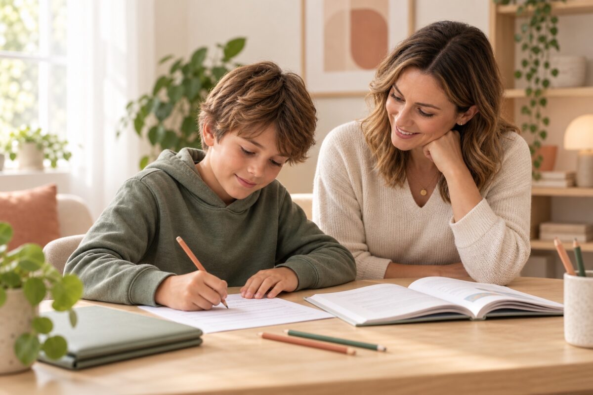 A child reading with an adult helping
